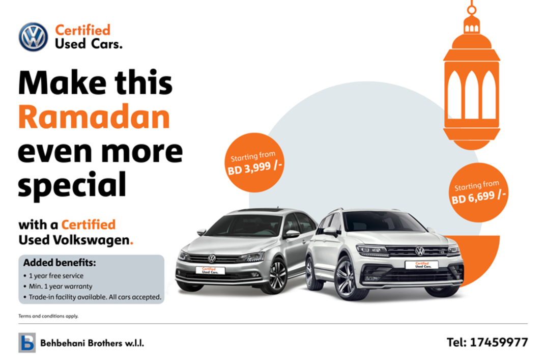 This holy month, own a Volkswagen certified used car.